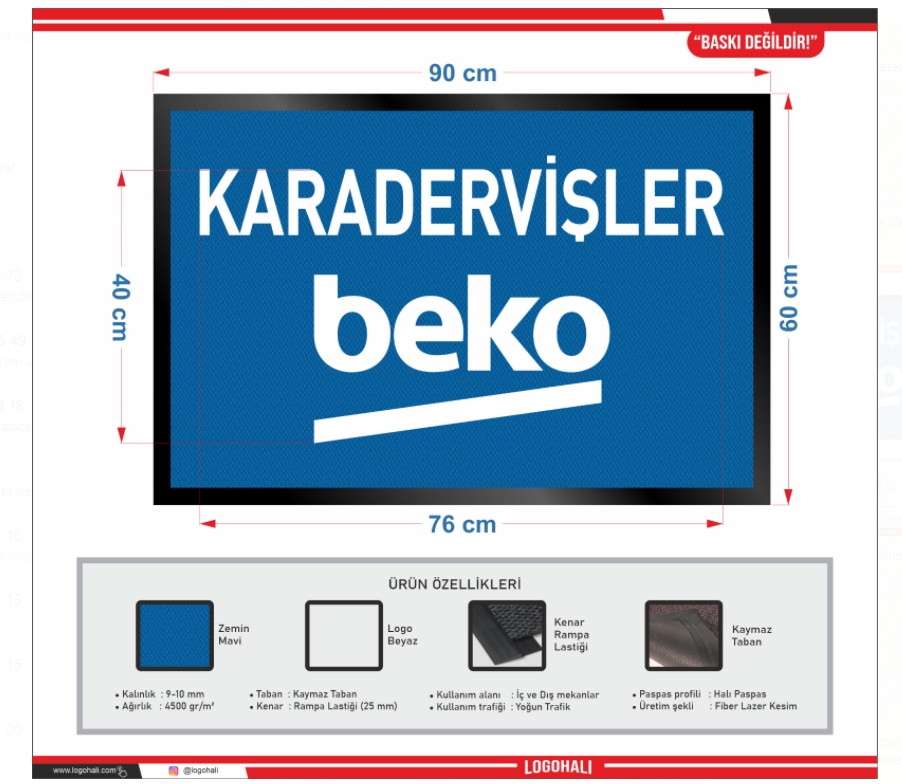 BEKO  LOGOLU HALI PASPAS