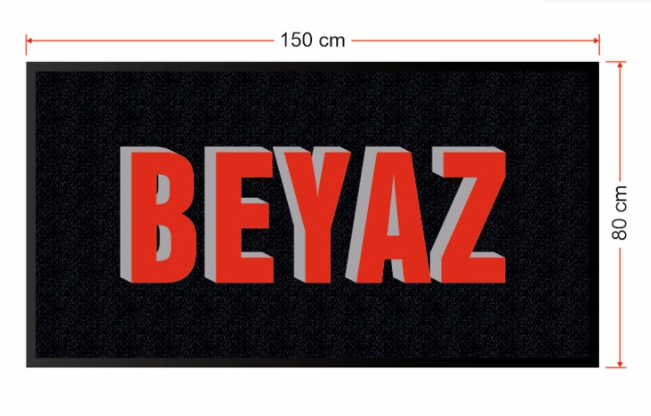 BEYAZ (80X150) LOGOLU HALI PASPAS