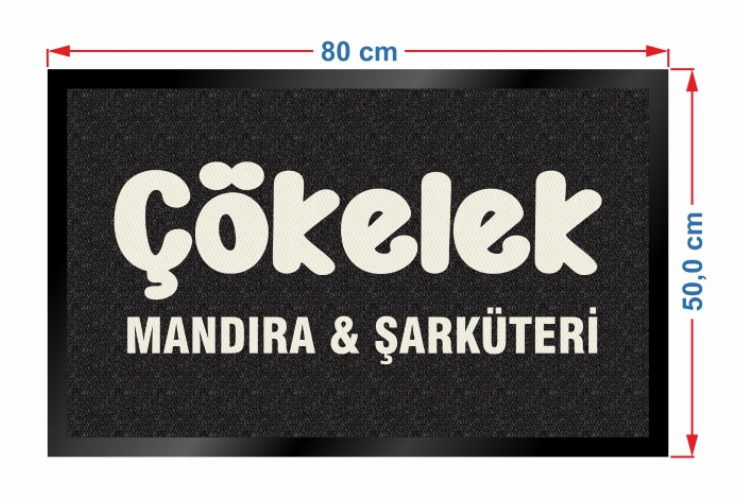 ÇÖKELEK ( 50X80 ) EBAT LOGOLU HALI PASPAS