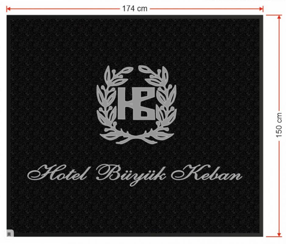 HOTEL BÜYÜK 150X174  LOGOLU HALI PASPAS