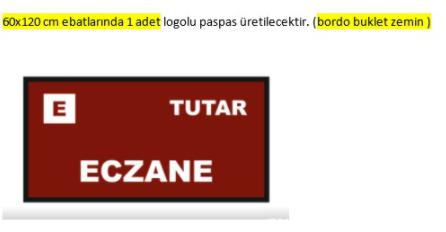 LOGOLU HALI PASPAS ÜRETİCİ FİRMA
