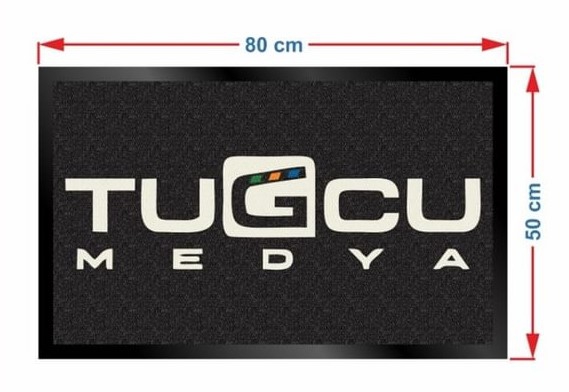 TUĞÇE MEDYA 50X80 LOGOLU HALI PASPAS
