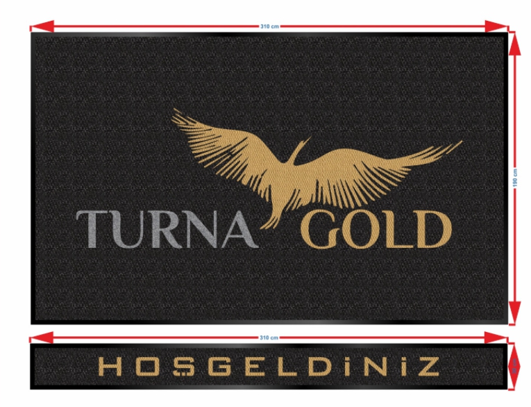 2 AD TURNA GOLD ( 310X190 30X310 )  LOGOLU  HALI PASPAS