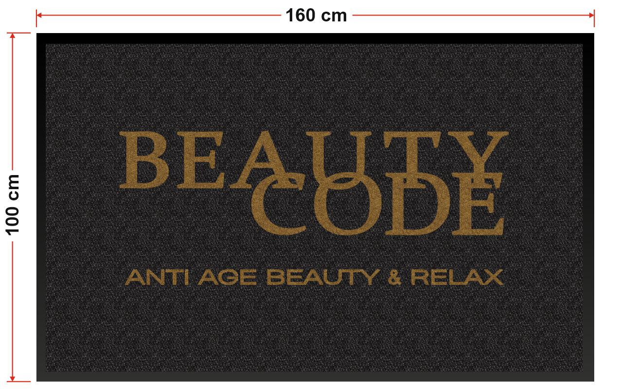 BEAUTY CODE100X160 EBAT LOGOLU HALI PASPAS  