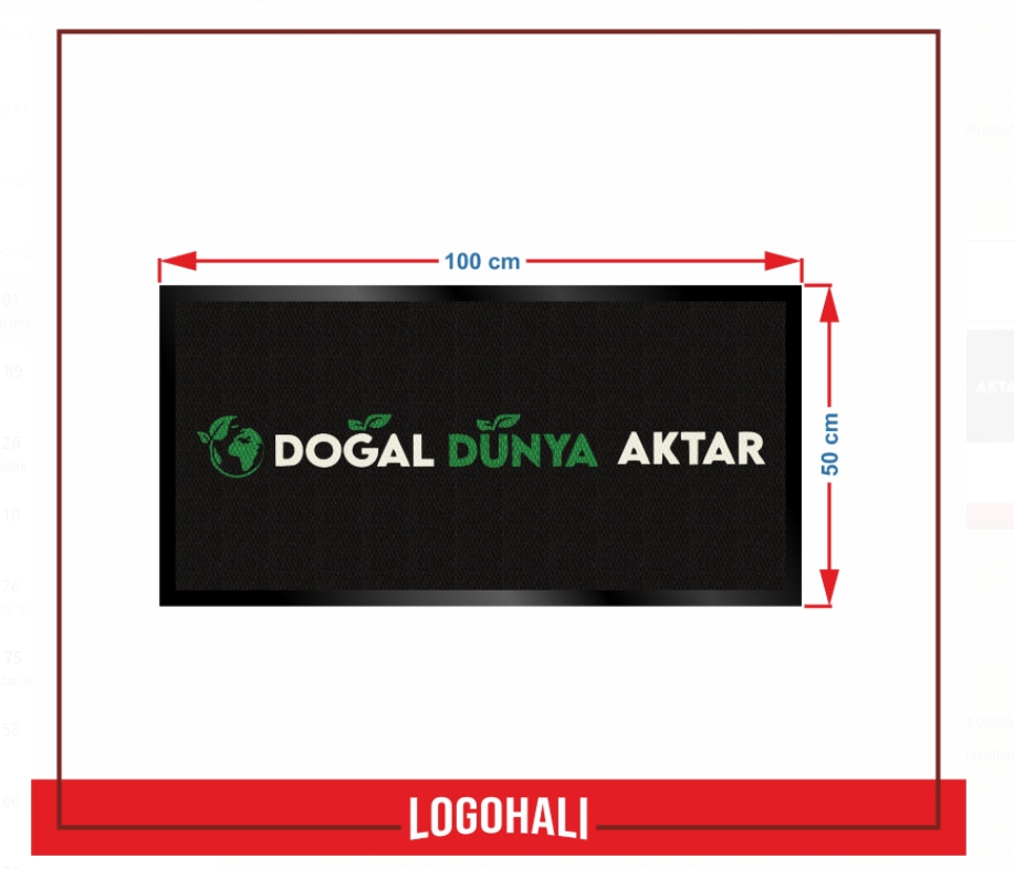 DOĞAL DÜNYA LOGOLU HALI PASPAS